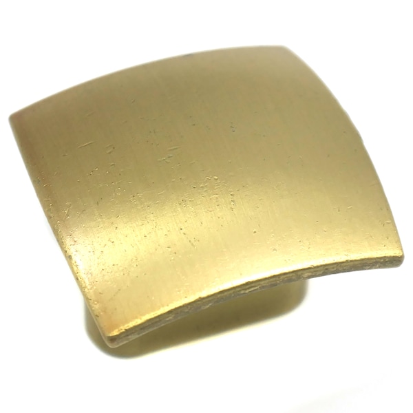 Laurey 1 1/2" Square Knob, Aventura, Champagne Brass - 74510