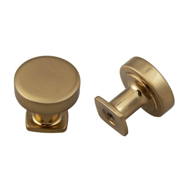 Pride Industrial 1-1/4in Diameter Manhattan Cabinet Knob Rose Gold Finish - K1218RG
