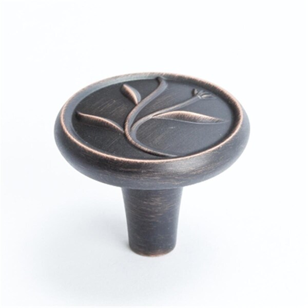 Hd Berenson 1.25 in. Knob- Art Nouveau- Verona Bronze - BE4017 10VB
