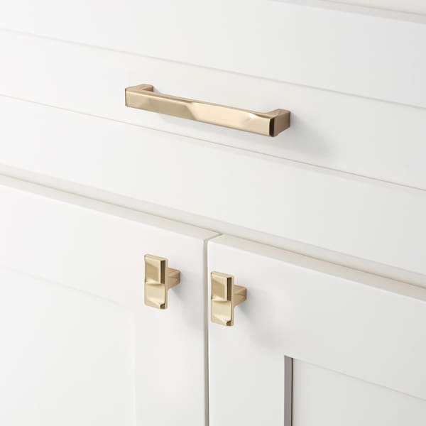 Sapphire Geiger Series 1 in. Modern Gold Cabinet Knob, 5PK - SP-3771-K-BRA-5