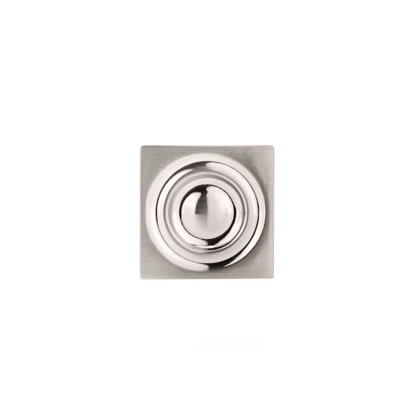 Richelieu 1 3/16 in (30 mm) x 1 3/16 in (30 mm) Brushed Nickel Transitional Cabinet Knob - BP88223030195