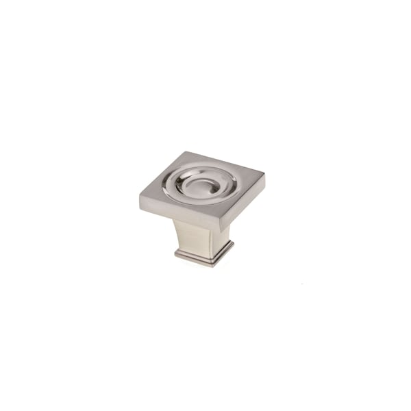 Richelieu 1 3/16 in (30 mm) x 1 3/16 in (30 mm) Brushed Nickel Transitional Cabinet Knob - BP88223030195