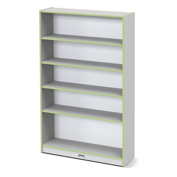 Jonti-Craft Rainbow Accents Tall Bookcase, Key Lime Green - 0972JC130