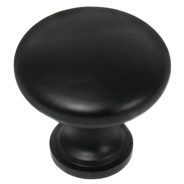 Laurey 1 3/8in Steel Hollow Knob - Matte Black - 10 pc - Value Pack 54620 - 59932