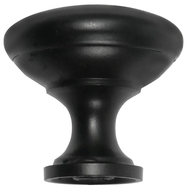 Laurey 1 3/8in Steel Hollow Knob - Matte Black - 10 pc - Value Pack 54620 - 59932