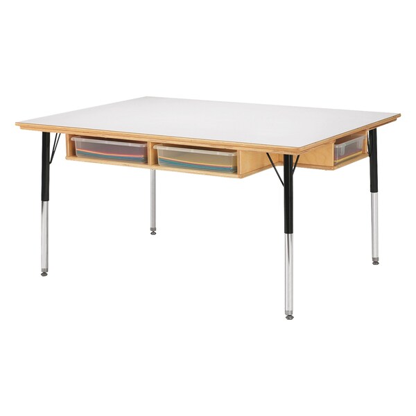 Jonti-Craft Table with Storage, 15 in., 24 in. Ht, without Paper-Trays - 55223JC