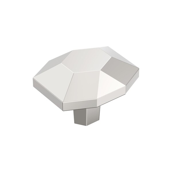 Amerock St. Vincent 1-5/8 inch 41mm Length Polished Nickel Cabinet Knob - BP36641PN