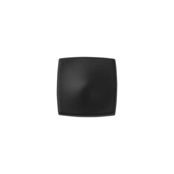 Hickory Hardware Dover Collection Knob 1-1/4 Inch Square Matte Black Finish - H078769MB