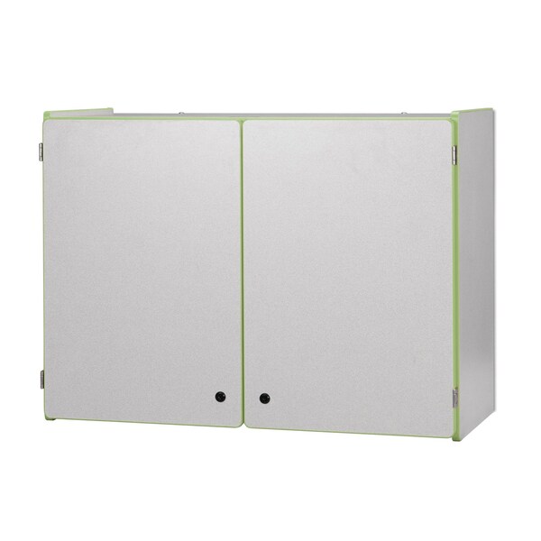 Jonti-Craft Rainbow Accents Lockable Wall Cabinet, Key Lime Green - 0945JC130
