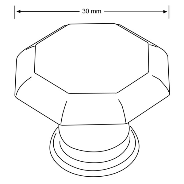 Richelieu 1 3/16 in (30 mm) Brushed Oil-Rubbed Bronze Transitional Cabinet Knob - BP14630BORB
