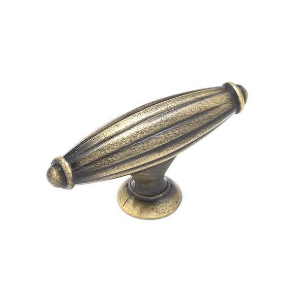 Richelieu 2 9/16 in. X 25/32 in. (65 mm x 20 mm) Antique English Traditional Metal Cabinet Knob - BP8061865AE