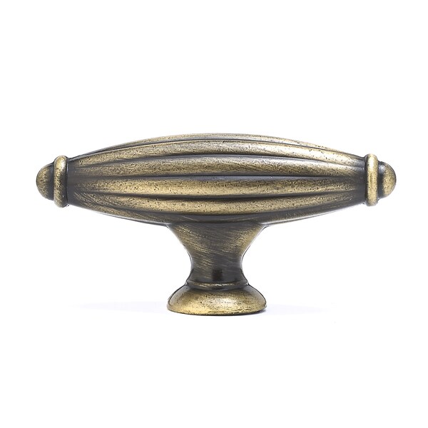Richelieu 2 9/16 in. X 25/32 in. (65 mm x 20 mm) Antique English Traditional Metal Cabinet Knob - BP8061865AE