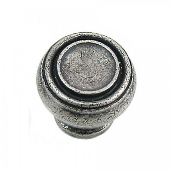 Perfectpatio 1.25 in. Distressed Pewter Balance Cabinet Knob - PE525968