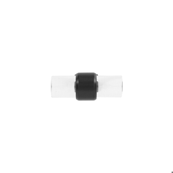 Hickory Hardware Crystal Palace Collection T-Knob 1-3/4 Inch x 11/16 Inch Crysacrylic with Matte Black Finish - H079520-CAMB