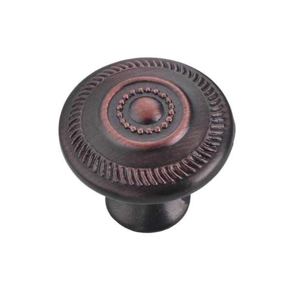 Camp Usa Bergen 1.12 in. Oil Rubbed Bronze Cabinet Knob - CA607609