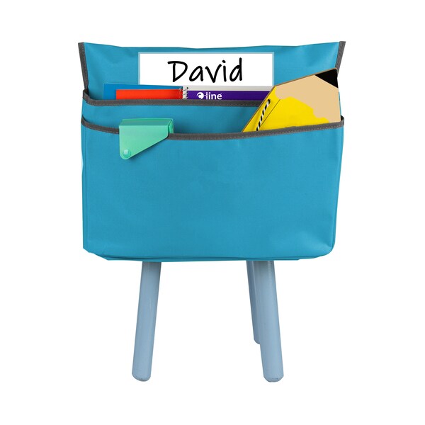 C-Line Products Medium Chair Cubbie, 15in, Seaside Blue, PK2 - 10415