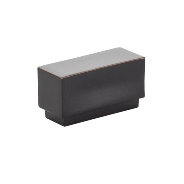 Patioplus 1 in. Center to Center Cinder Cabinet Knob, Oil Rubbed Bronze - 1.625 in. - PA2046395