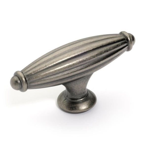 Dynasty Hardware Super Saver Fluted Cabinet Knob Antique Nickel - K8618AN
