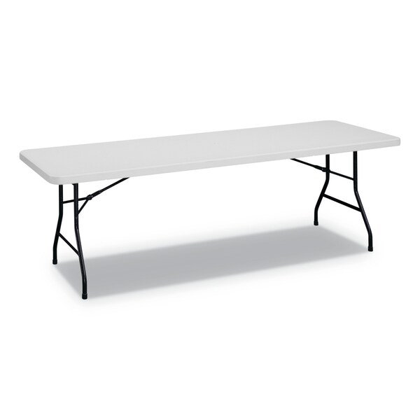 Alera Rectangle Folding Table, 96" W, 30" L, 29.25" H, Gray Top, Blow-Molded High-Density Polyethylene - ALEPT9630G