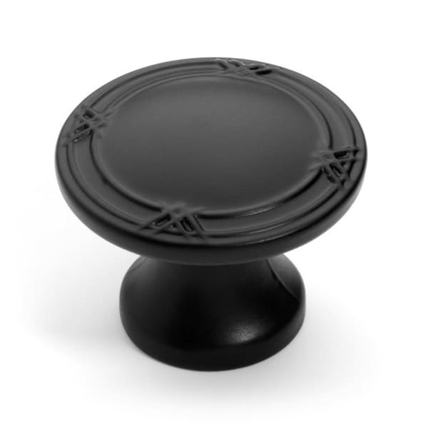 Templeton Super Saver Ribbon  Reed Cabinet Knob Flat Black - TE762542
