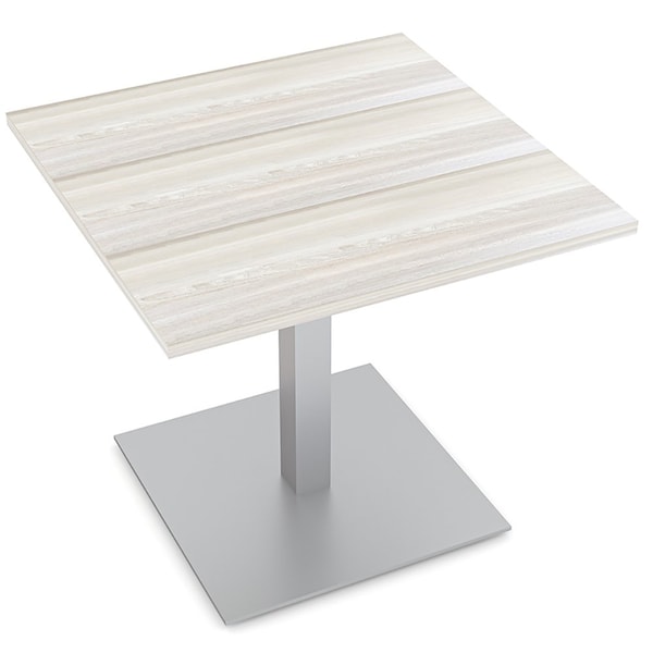 Skutchi Designs Square 2 Person Conference Room Table, 34" W, 34" L, 25" H, Sea Salt - HAR-SQ-34-24SQ-XD1026