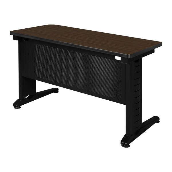 Regency Fusion Seminar Training Table, 48 in W, 24 in L, Neo Walnut - MFTT4824NW
