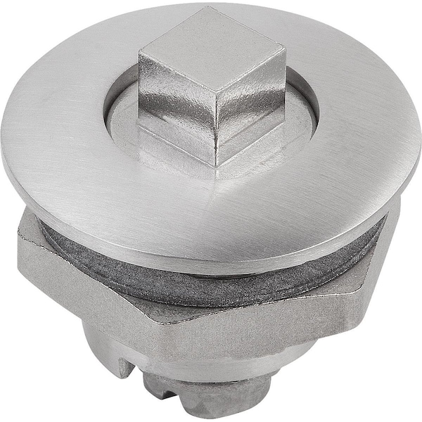 Kipp Quarter-Turn Lock Small Version, D=32, H=18, Stainless Steel 1.4404, Comp:Stainless Steel - K1339.1818