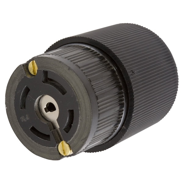Dispositivos de bloqueo Hubbell Wiring Device-Kellems, Twist-Lock®, VariLoad, Cuerpo del conector hembra, 20A 3 fases Wye 120/208V CA- 400Hz, No-NEMA, Terminal de tornillo, Pin central único - HBL45935