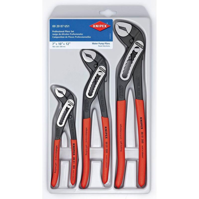 Set de llaves de bomba de agua Alligator de 7, 10 y 12 pulgadas (3 piezas) - 00 20 07 US1