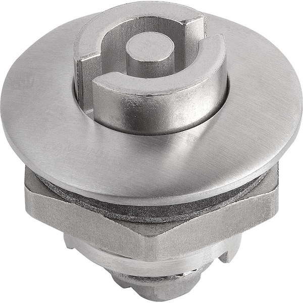 Kipp Quarter-Turn Lock Small Version, D=32, H=18, Stainless Steel 1.4404, Comp:Stainless Steel - K1339.4518