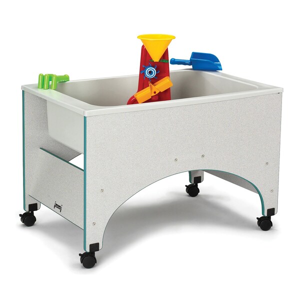 Jonti-Craft Rainbow Accents Space Saver Sensory Table, Teal - 2857JC005
