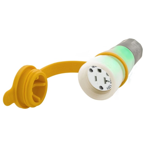 CONEXIÓN, A PRUEBA DE AGUA, 5-20R, 20A, 125V, TRANSPARENTE, CONDICIÓN DE CABLEADO - HBL15W33AWC