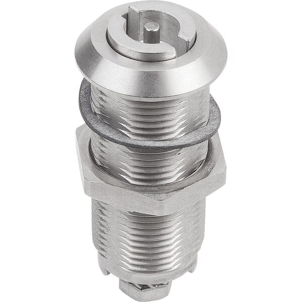 Kipp Quarter-Turn Lock Extended Housing, H=50, D=28, Stainless Steel - K1352.4550