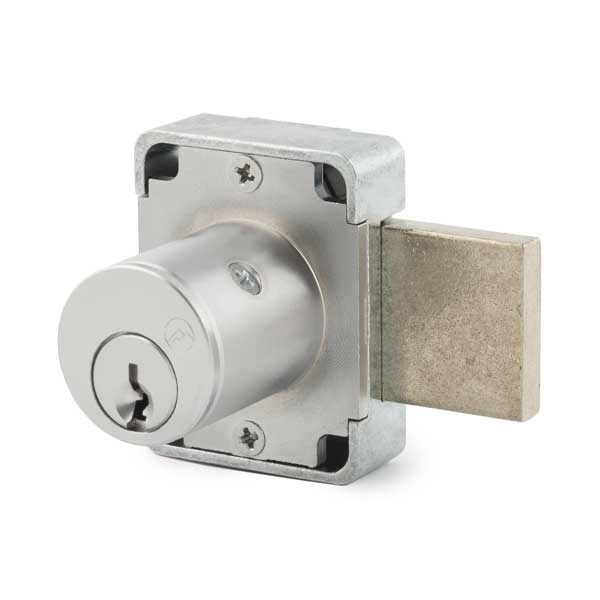 Olympus Olympus: 500DR - Cabinet Door Deadbolt Lock 1-3/8" - 26D - Satin Chrome - OLY-500DR-26D-138