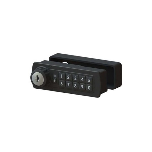Lockey Gemini Electronic Keypad Combination Cabinet Lock Black Left Handed Horizontal - GE370-BL