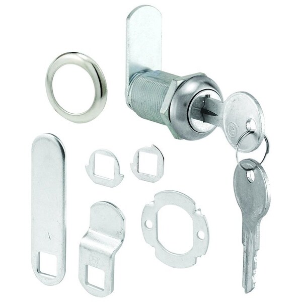 Defender Security Drawer and Cabinet Lock, Keyed Lock, Y11 Yale Keyway, Stainless Steel, Chrome - U 9945KA