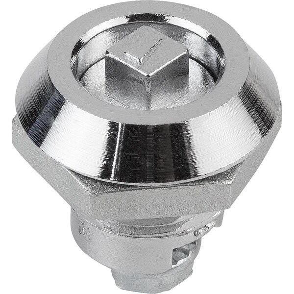 Kipp Quarter-Turn Lock, H=18, 5, D=30, Zinc - K0522.18181
