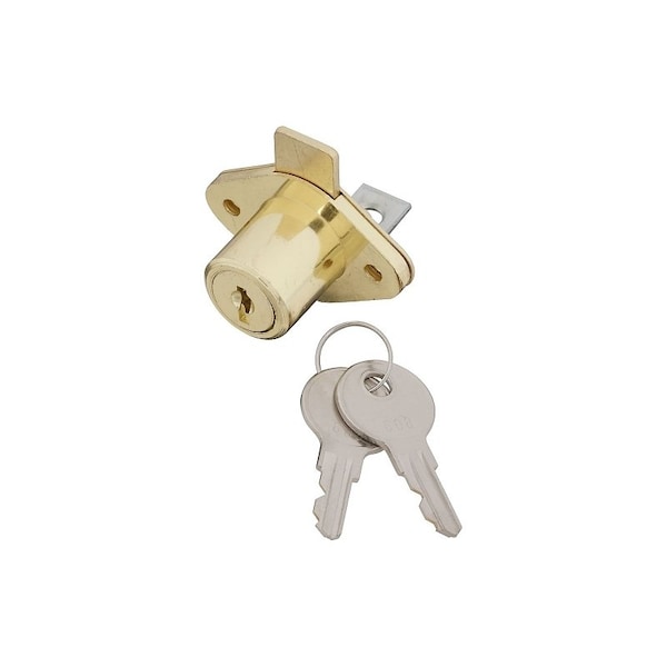 National Hardware VKA826 Series Drawer Lock, Keyed Lock, Steel/Zinc, Brass - N185-298