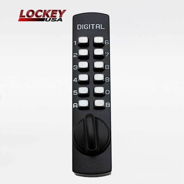 Lockey C-170 Surface Mount Cam Cabinet Lock - Jet Black finish. - LK-C170-JB