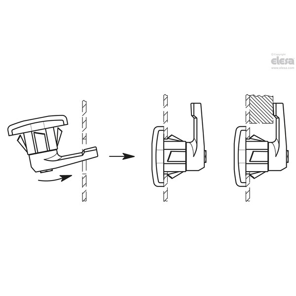 Elesa Lever latches with key, CQTF/T-FM-35-30-AE-V0 - CQTF.FM-AE-V0