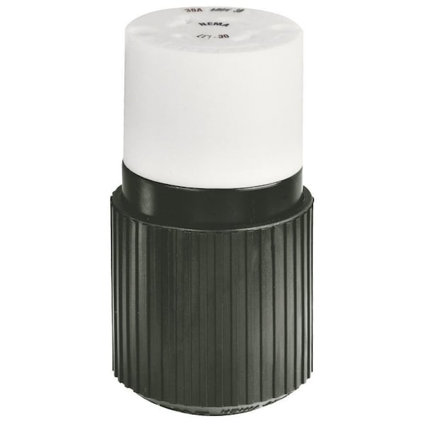 Dispositivo de bloqueo Bryant, Cuerpo del conector hembra, 30A 3 Fases Delta 600V CA, 4 cables de tierra de 3 polos, L17-30R - 71730NC