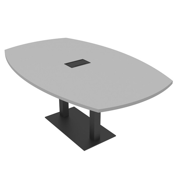 Skutchi Designs Arc Boat 45 in W, 72 in L, Grey - HAR-ABOT-48X72-DOU.BK-U779-EBLK