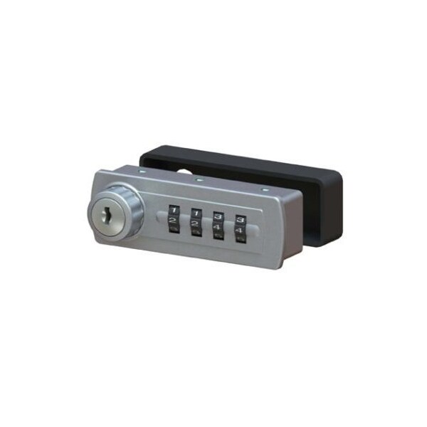 Lockey Gemini Mechanical Combination Cabinet Lock Silver Left Handed Horizontal - GM270-SL