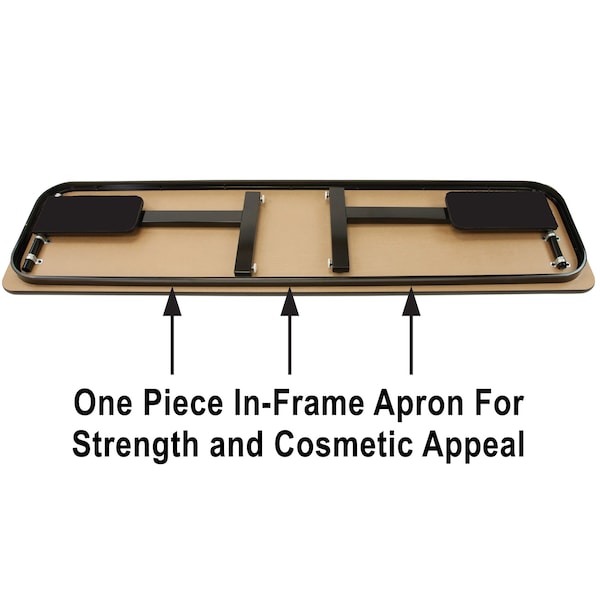 Correll Rectangle Panel Leg Folding Seminar Training Table, 18" W, 60" L, 29" H, High Pressure Laminate Top - SP1872PX-15