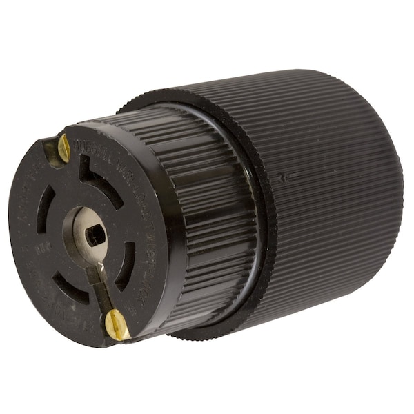 Dispositivos de bloqueo de Hubbell Wiring Device-Kellems, Twist-Lock®, VariLoad, Cuerpo del Conector Hembra, 30A 250V DC/600V AC, No-NEMA, Terminal de Tornillo, Pin Central Único - HBL45135