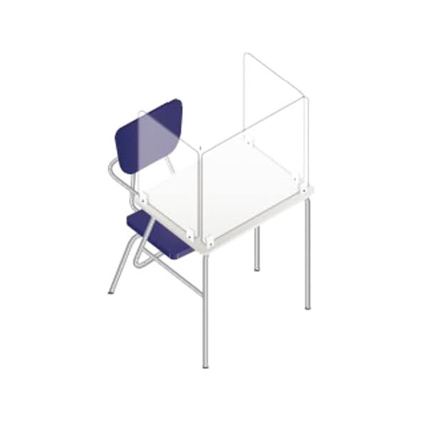 Usa Industrials Plastic Classroom Desk Dividers, PK6 - BULK-PD-CRD-15