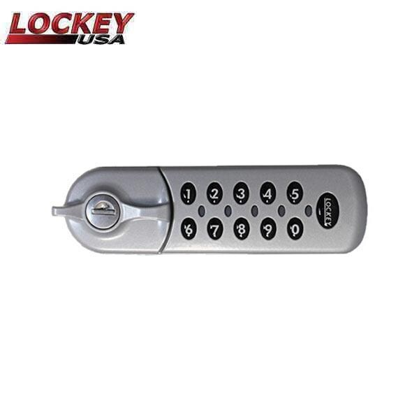 Lockey Lockey: Flush Fit Electronic Cabinet Lock - Satin Nickel - Right Handed - LK-EC784-SN-RIGHT