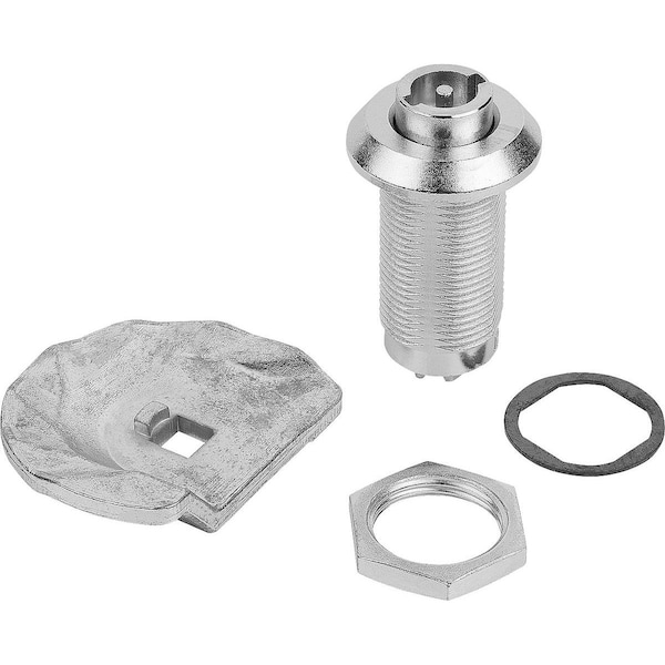 Kipp Quarter-Turn Lock W. Stepped Cam, Zinc - K0527.43401