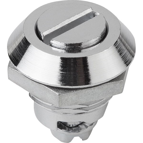 Kipp Quarter-Turn Lock, H=18, 5, D=30, Zinc - K0522.20181