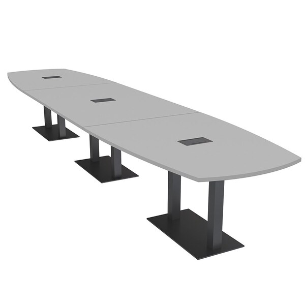 Skutchi Designs Arc Boat 45 in W, 216 in L, Grey - HAR-ABOT-48X216-DOU.BK-U779-EBLK